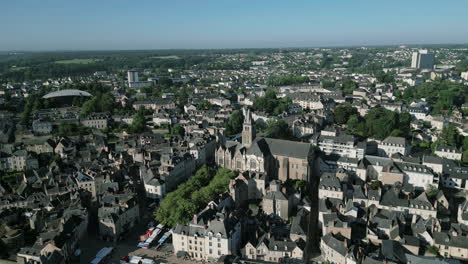 basilica of notre-dame d'avesnières, laval in department of mayenne, france