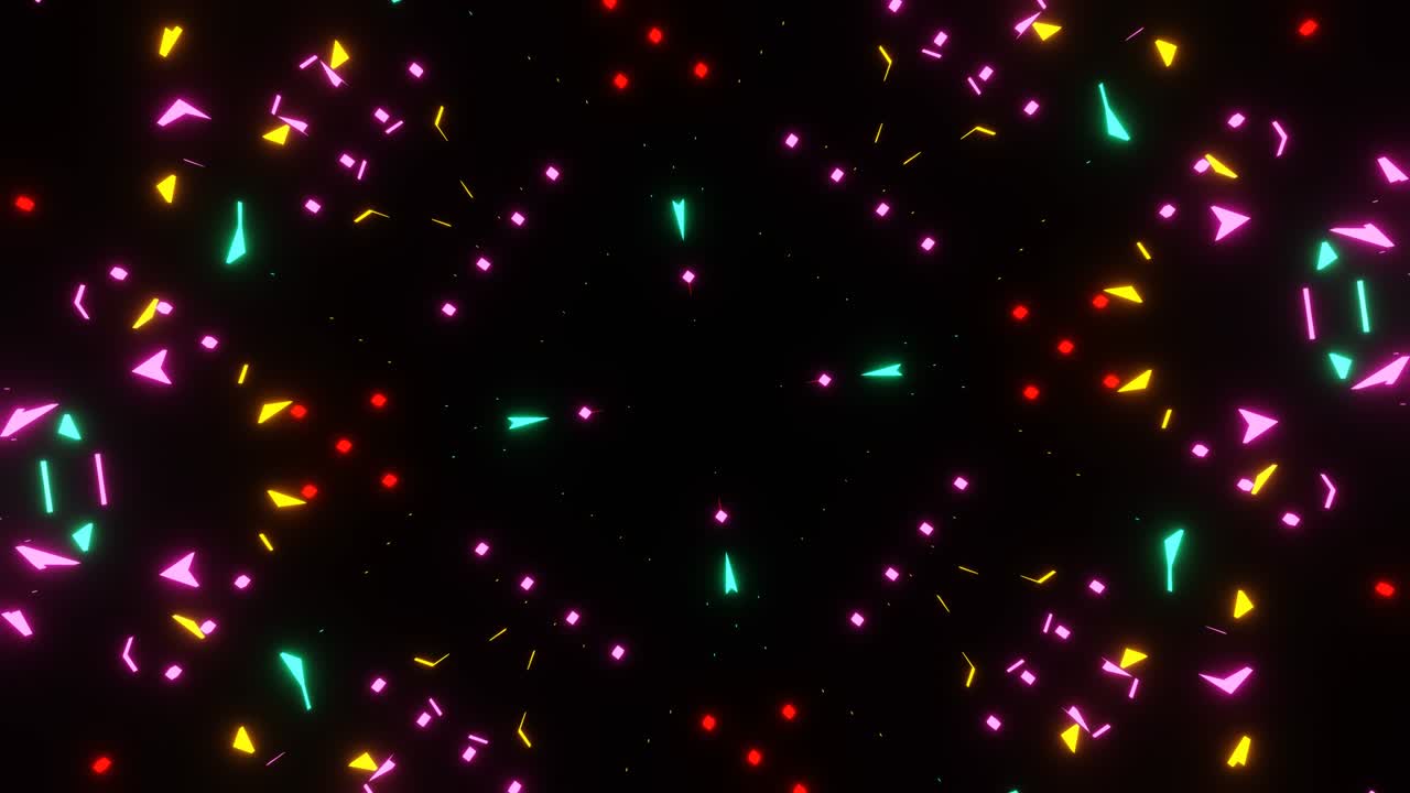 Vj Loop Rotation of bright flashing lights for visualization.