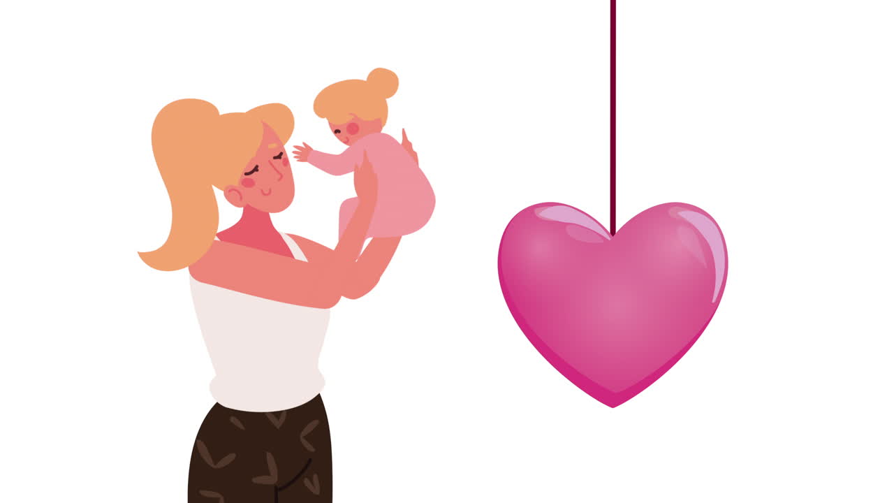 아기 소녀 를 안고 있는 어머니