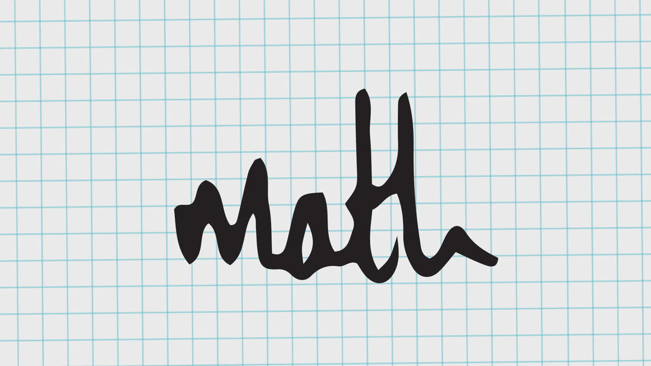 ⁇  배경에 움직이는 수학 텍스트의 애니메이션