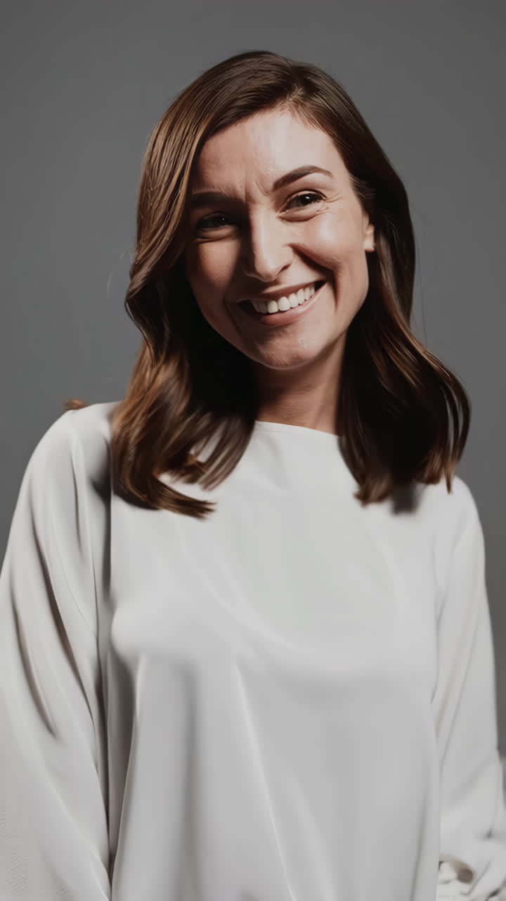 retrato de una mujer sonriente