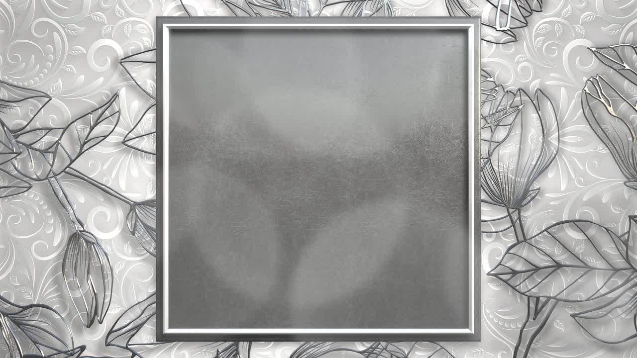 marco vintage de primer plano con movimiento de flores con fondo de boda 26