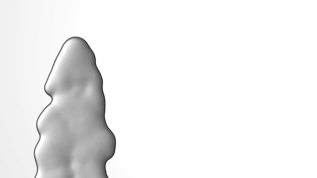 mercurio metálico plateado que fluye de un pequeño agujero fondo de movimiento abstracto