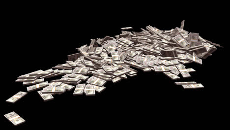 falling money