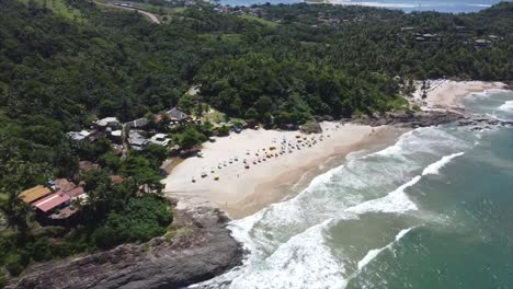 itacare, brazil by drone 4k brazilian atlantic ocean from the sky-2