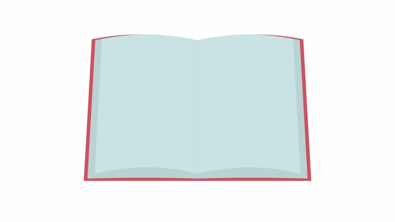 Simple And Cute Book Flipping Animation 2 Second Loop