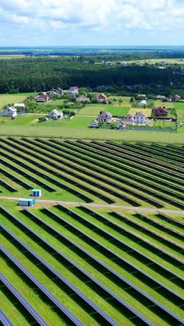 alternative electric photovoltic power. industrial modern sun energy landscapes. vertical video