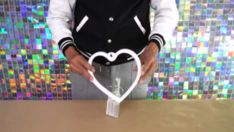 diy heart shaped led lights: easy valentine's day craft