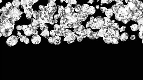 Blue diamond particle refraction loop background animation green screen concert performances
