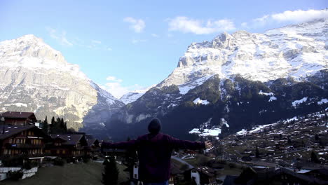 Relishing-christmas-winter-weather-at-Swiss-alps