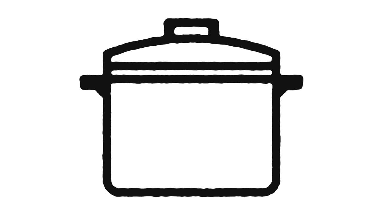 요리 아이콘 애니메이션 영상 및 알파 채널