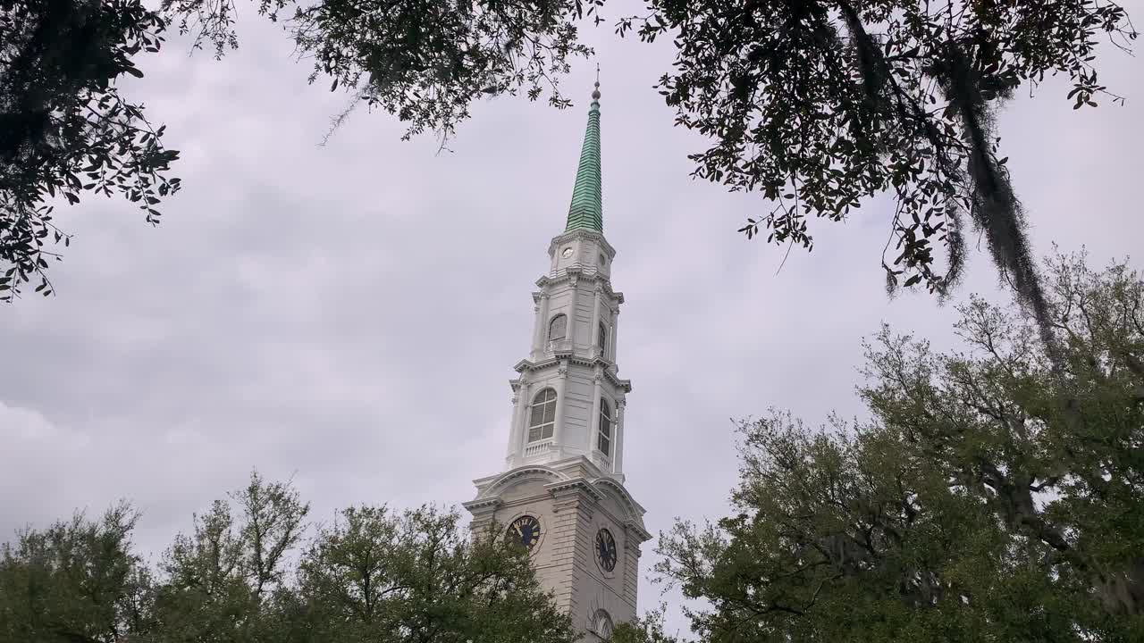 pan de campanario en la iglesia presbiteriana independiente en savannah georgia