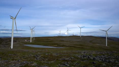 Windmills-for-electric-power-production-Havoygavelen-windmill-park-Norway