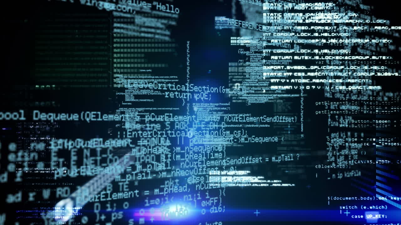 Animation of data processing over binary coding computing