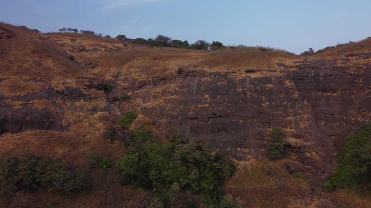 Il paesaggio dei Ghati occidentali di Lonavala, Maharashtra, vista aerea panoramica