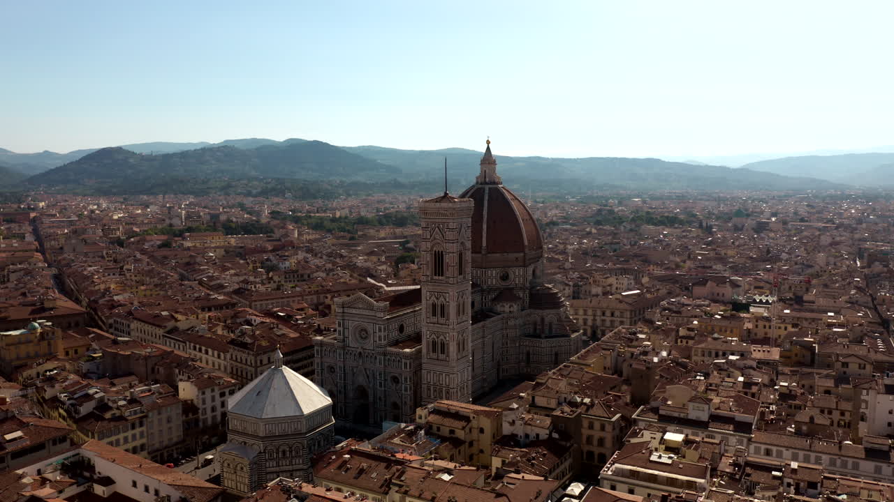 공중 촬영 - 피렌체 대성당 - 피렌츠 대성전 - 이탈리아
