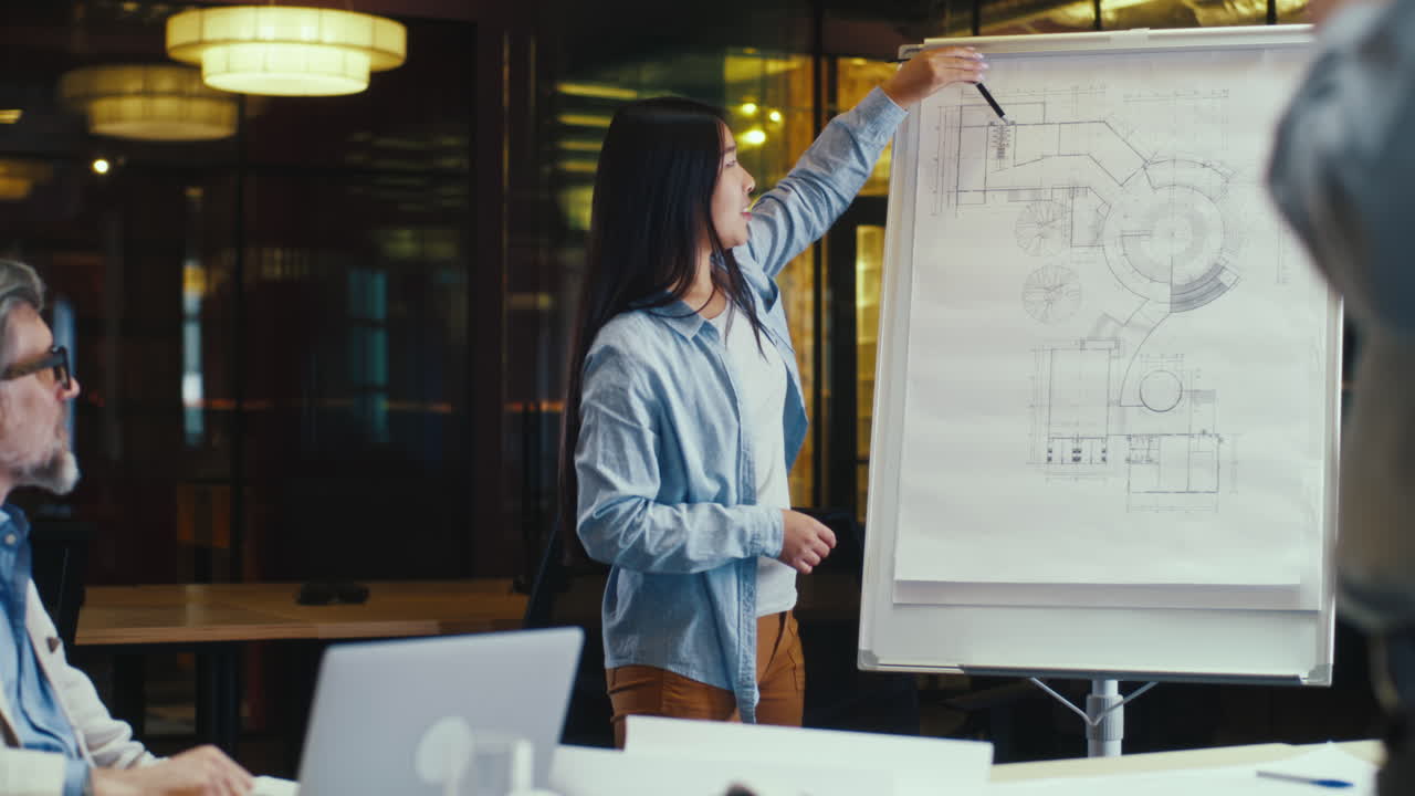 Business presentation and planning session