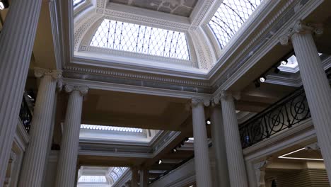 people studying in a grand library hall