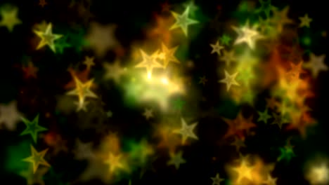 green bokeh star lights motion