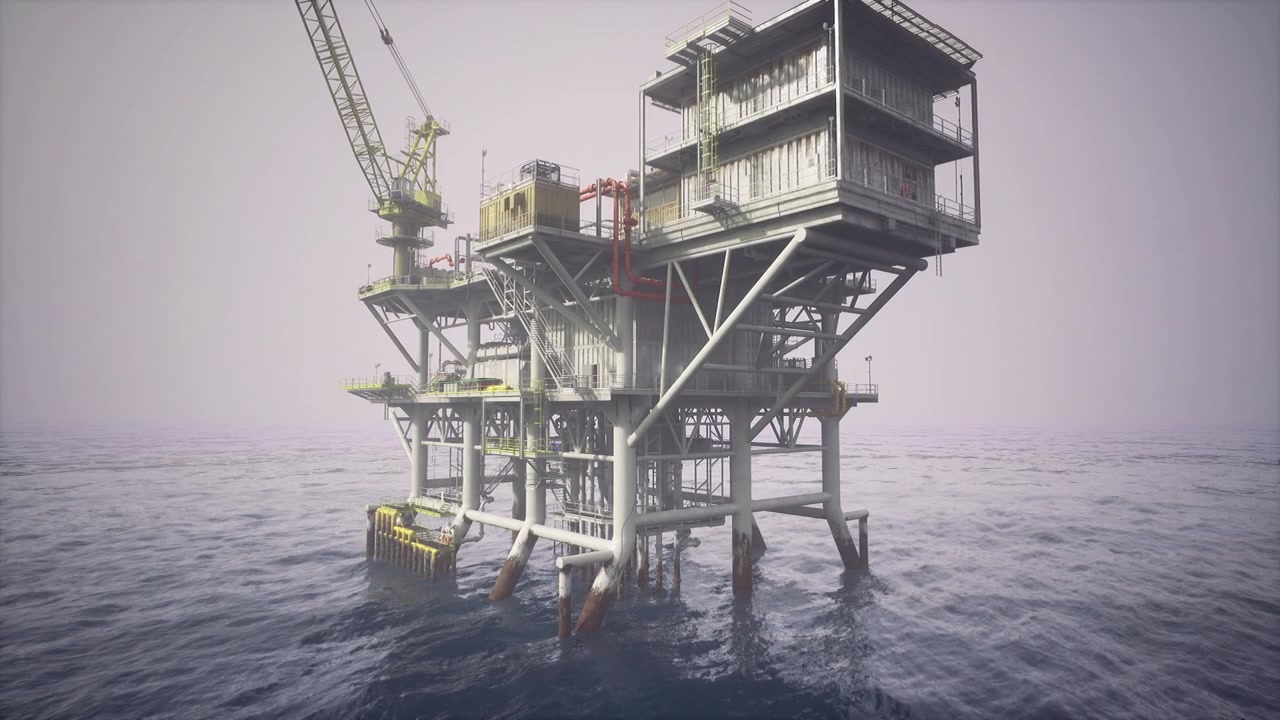 Inspektion og tilsyn med en isoleret offshoreplatform i et enormt havmiljø