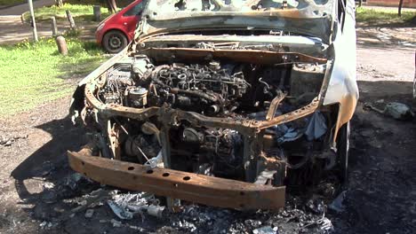 the car after the fire