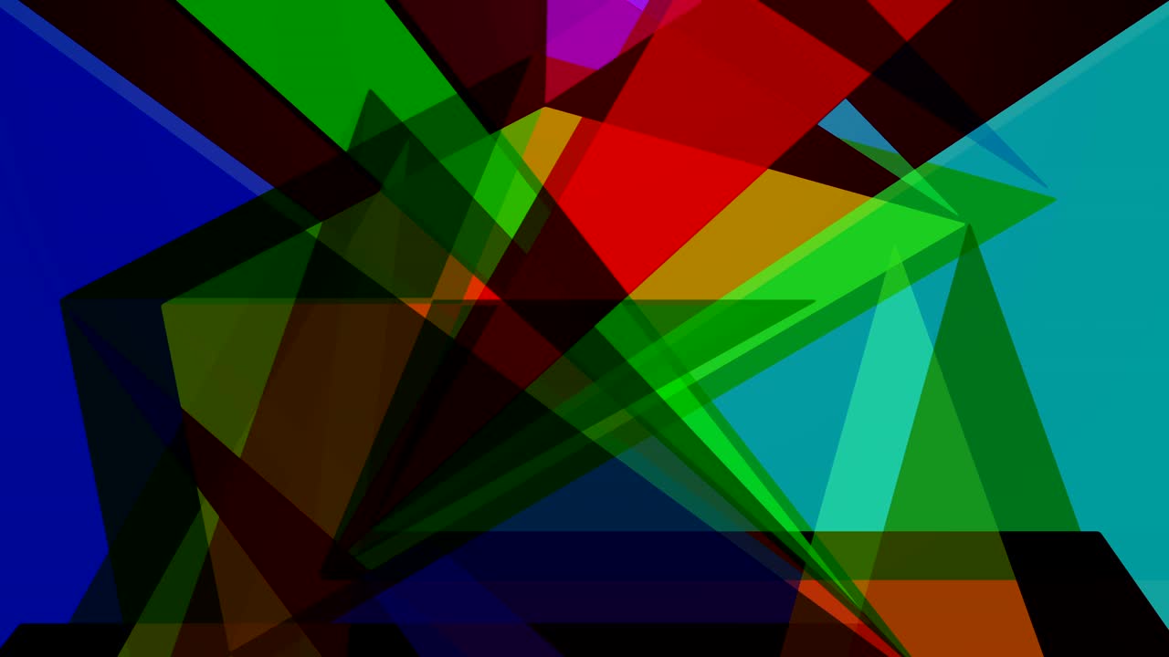 patrón de abstracción de formas geométricas. estandarte de mosaico colorido. movimiento de parada. animación en 4k.