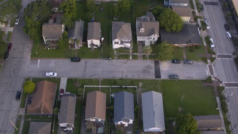 Drone-view-of-homes-in-Galveston,-Texas