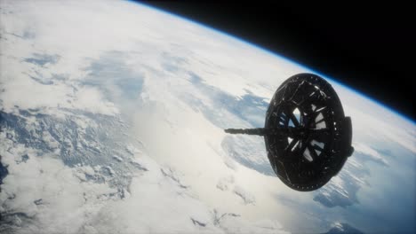 futuristic-Space-satellite-orbiting-the-earth