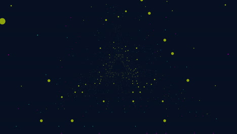 puntos de colores vibrantes en un fondo oscuro ideales para el diseño web