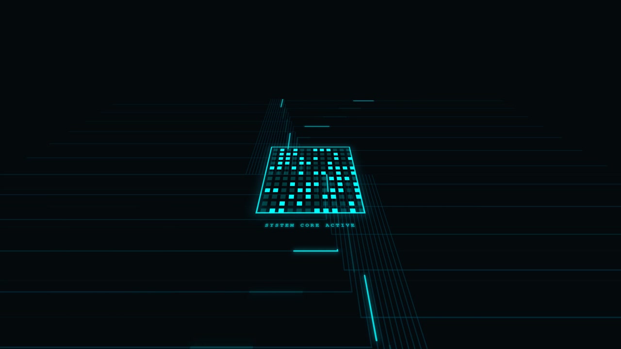 Digital System Core Active Interface Animation