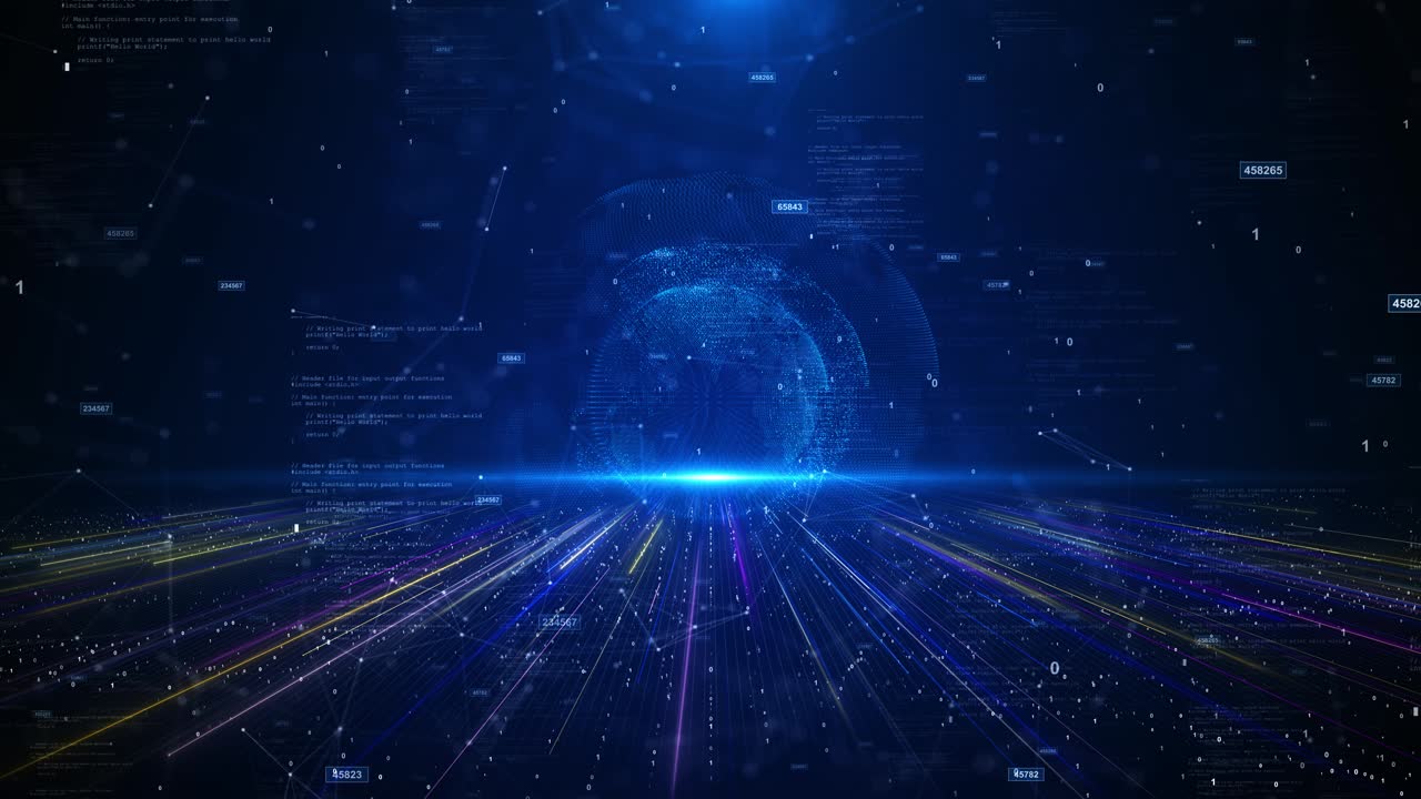Glowing blue circular hud interface scifi blue hud interface background futuristic circular rings