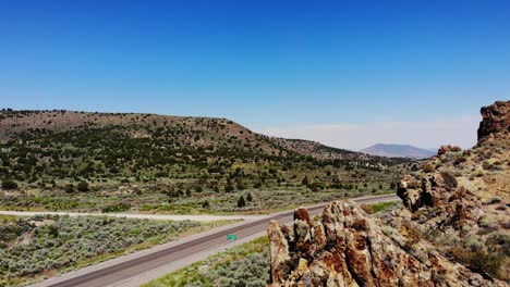 southwest  highway revealed in northern nevada mountains