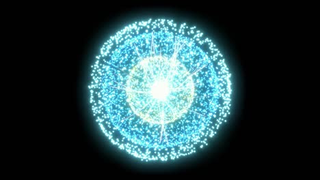 3d animation of an atomic particle