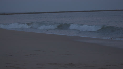 Mädchen,-Die-Am-Strand-Laufen