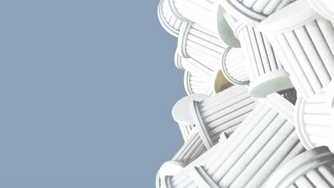 creative minimal 3d art. stylish 3d art in abstract space.trendy colors mixed. perfect background for music. 4k seamless loop video.