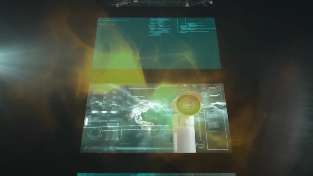 animación de la red de conexiones sobre un fondo oscuro