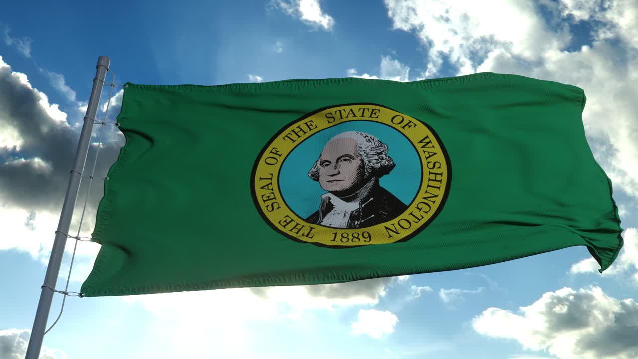 미국 워싱턴 주의 발, 바람에 흔들리는 지역.