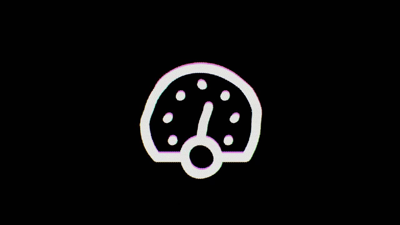 게이지 아이콘이 들어오고 몇 초 동안 흔들리고 나서 꺼집니다.