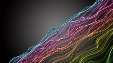 fantastic animation with wave object in slow motion, 4096x2304 loop 4k
