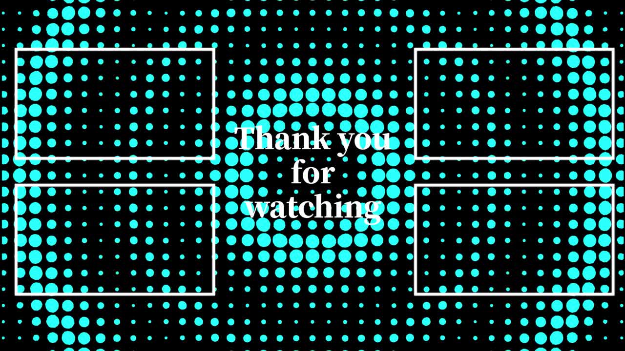 gráficos de movimiento de pantalla de extremo de la tarjeta de extremo de movimiento de onda circular de punto