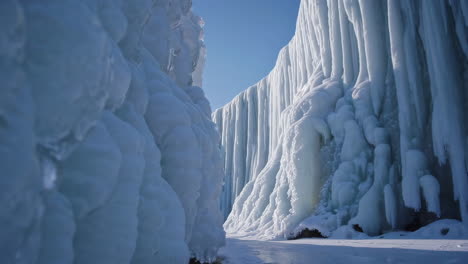 majestic ice formations and frozen landscapes