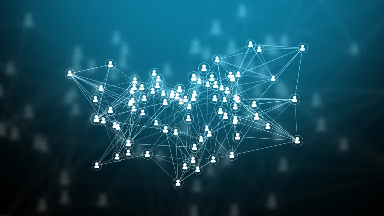 Abstract Plexus Network luxury and titles network of connected lines and dots particles.