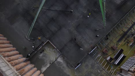 panoramic aerial view of skyscrapers in construction with city view, tel aviv, isreal