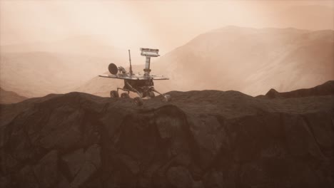 oportunidad de marte explorando la superficie del planeta rojo