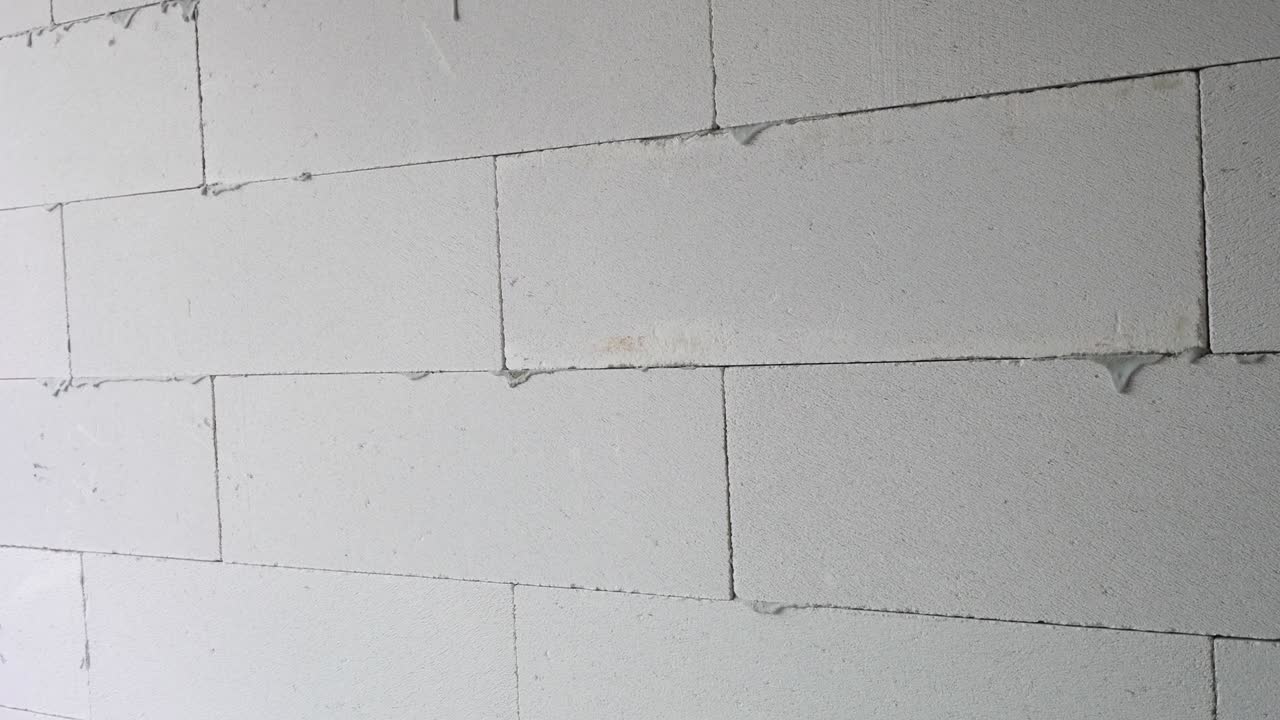 Close Up Footage of Lightweight Concrete in Construction Process