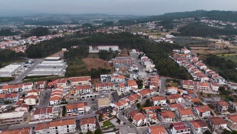 aerial view of a town in portugal