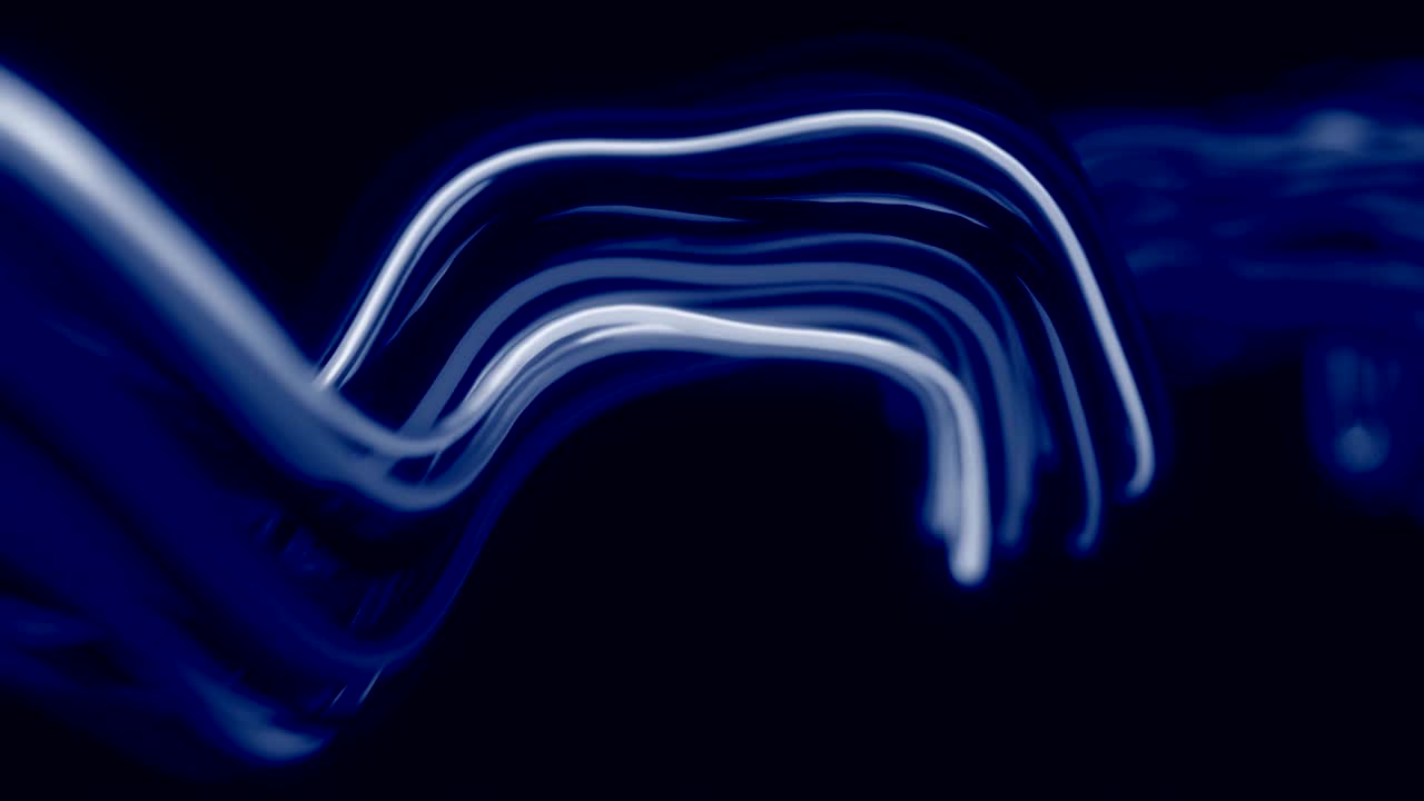 4K Abstract Neon Wavy Lines.