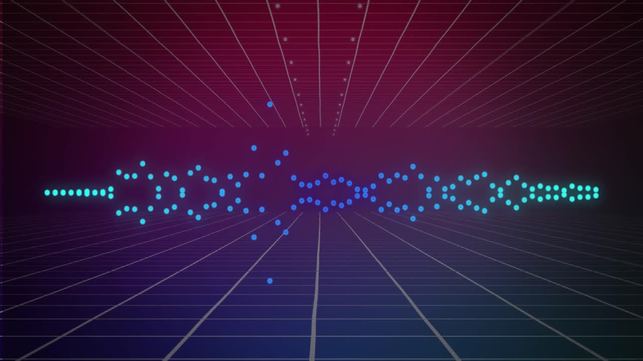 사각형 위로 움직이는 소리 스의 애니메이션