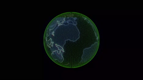 las células del virus son visibles y luego se alejan para revelar la tierra consumida por los gérmenes mortales