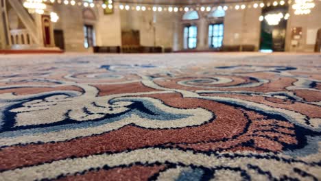 prayer rug in a mosque